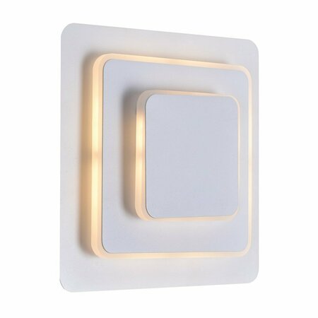 CWI LIGHTING Led Sconce With Matte White Finish 1238W9-103